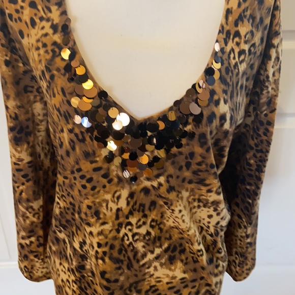 Ruby Rd Animal Print Tunic - Picture 2 of 4